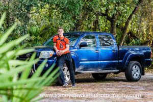 A boy and his truck senior picture